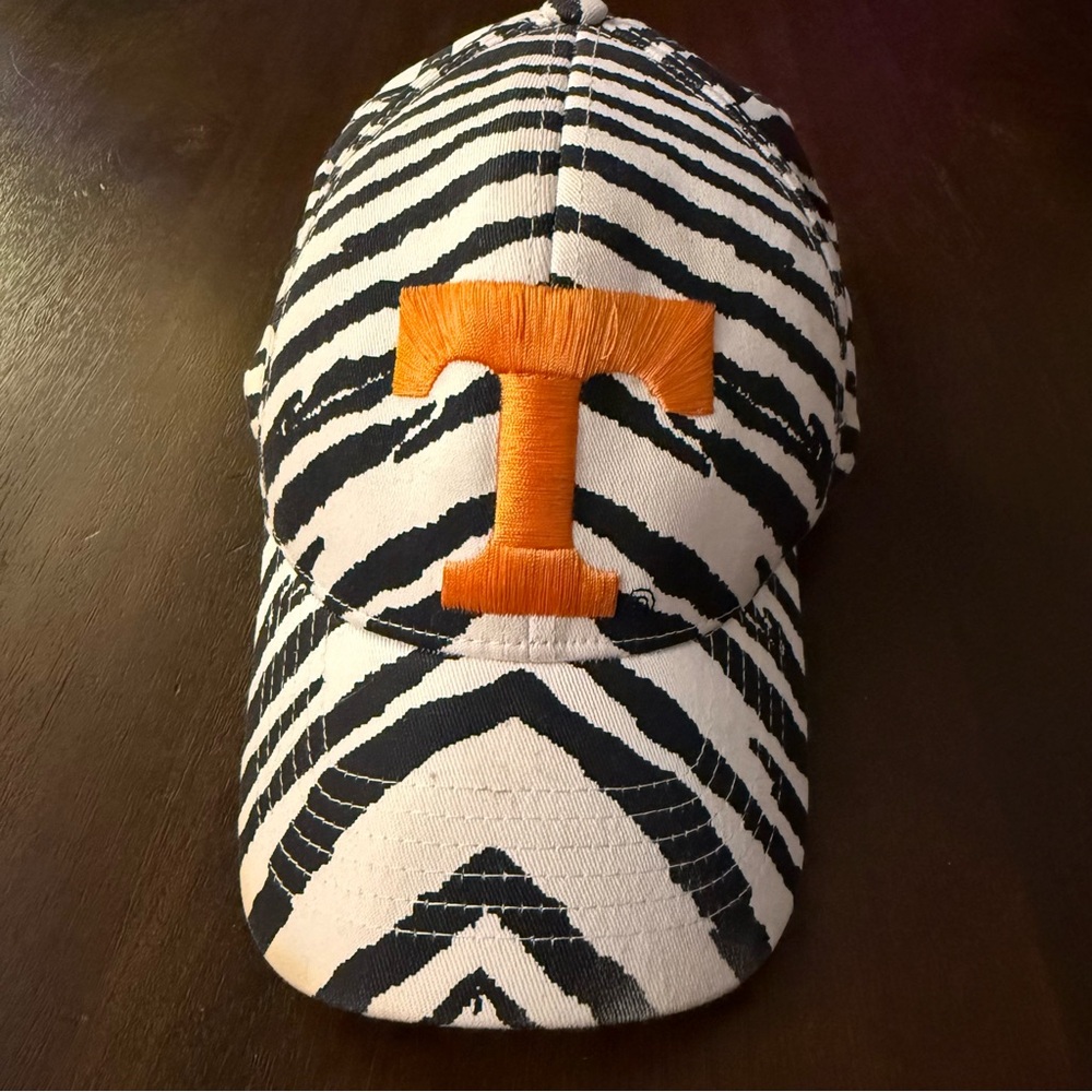 VTG 90s Zubaz Zebra Patternโ Cap with Orange Tennessee Logo